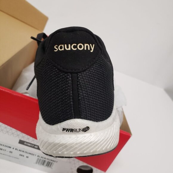 Saucony Women's Freedom 4 Running Shoe‎ Black/Sunset Size 8.5 - Picture 6 of 9